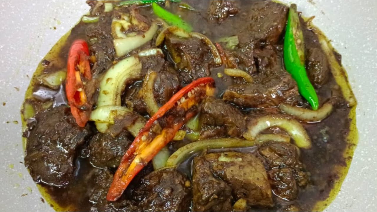 Hati & Limpa Lembu Goreng Lada Hitam Berempah