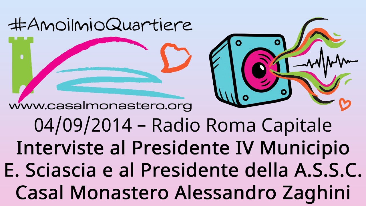 04/09/2014 – Radio Roma Capitale - Interviste Sciascia - Zaghini