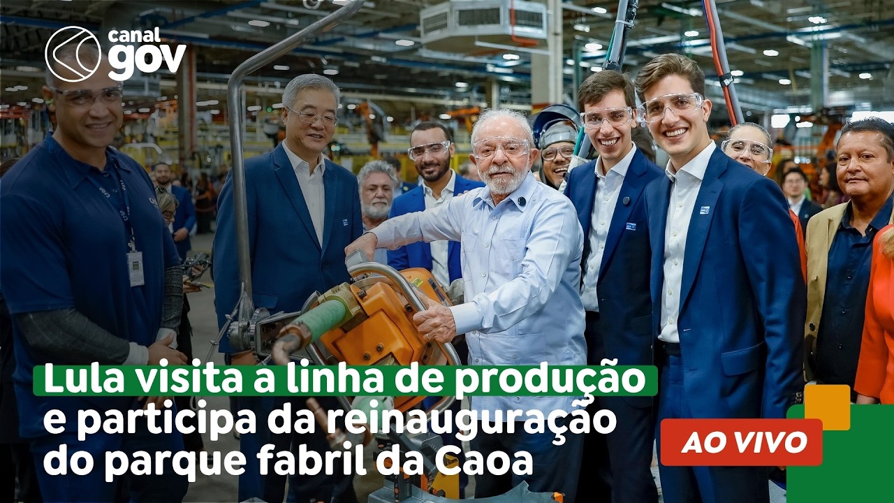 🔴 Lula visita a linha de produ&ccedil;&atilde;o e participa da reinaugura&ccedil;&atilde;o do parque fabril da Caoa