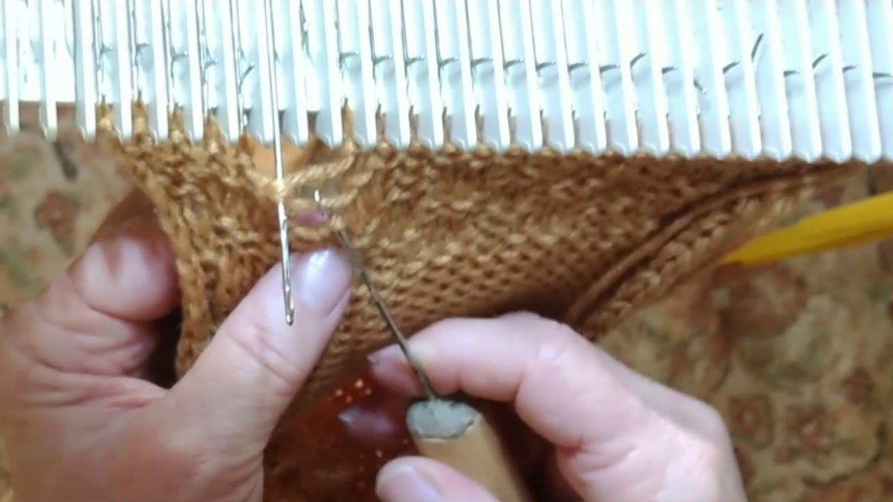 Double moss stitch for Knitting Machines
