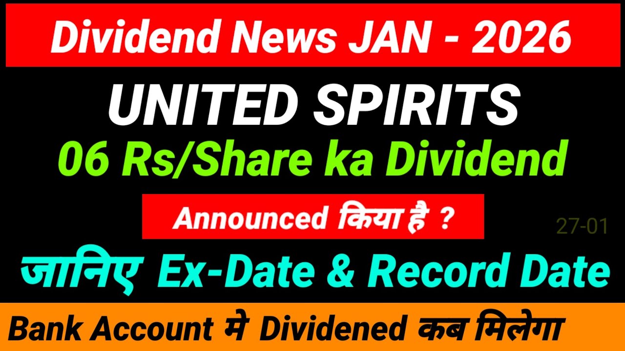 UNITED SPIRITS dividend 2026-UNITED SPIRITS latest news-UNITED SPIRITS dividend-UNITED SPIRITS share