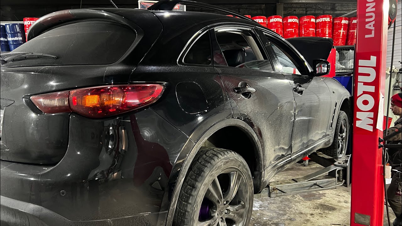 Замена масла в АКПП Infiniti FX35 Jatco Jr710e RE7R01A