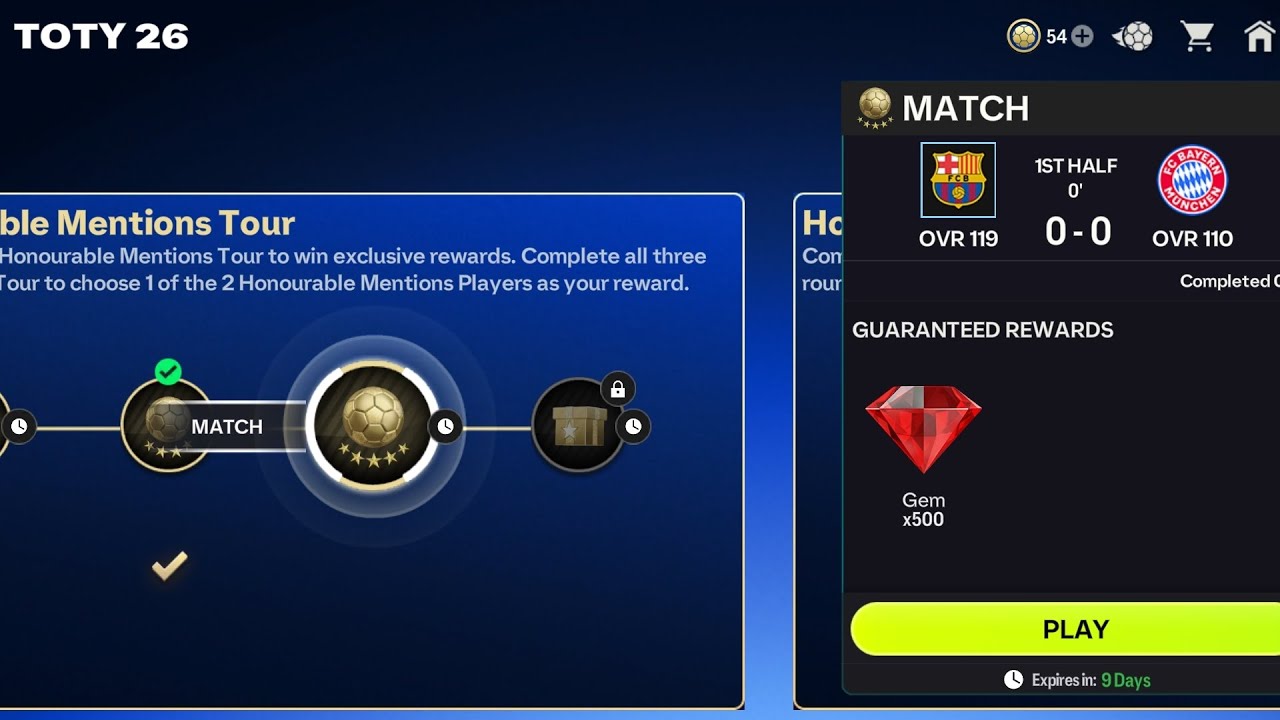 FC Barcelona vs. FC Bayern München. Honourable Mentions. FC Mobile 