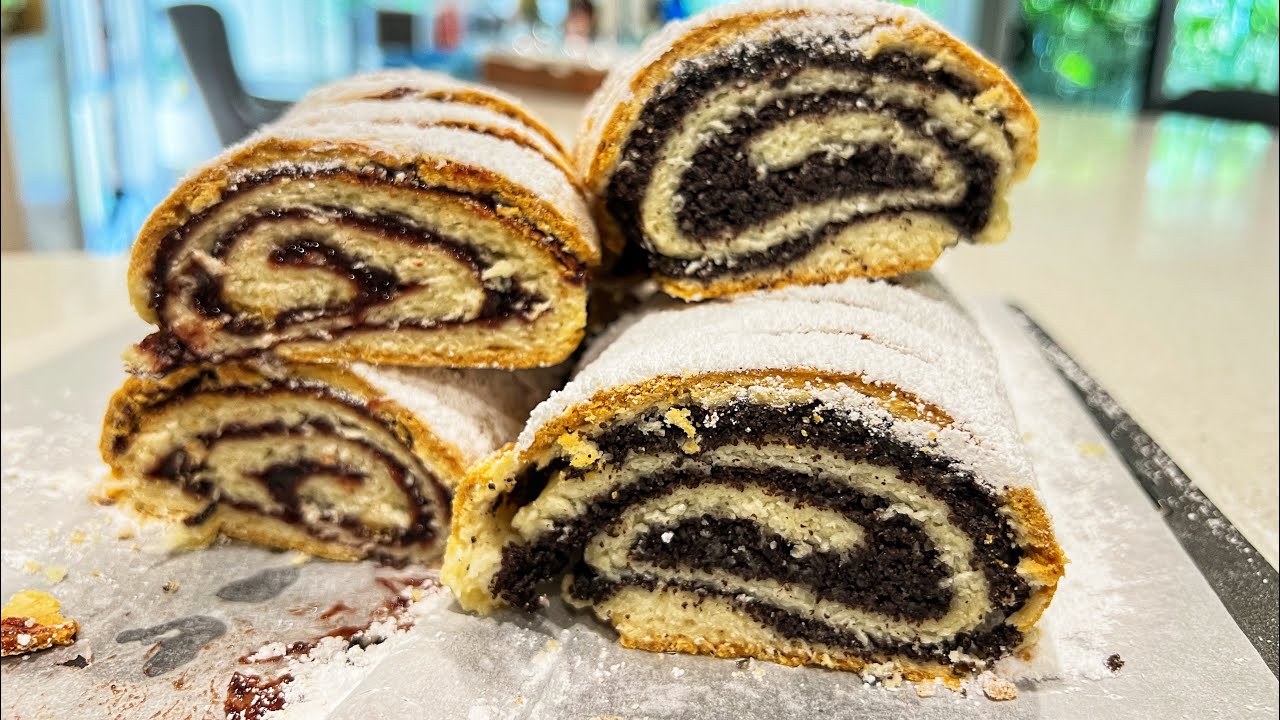 Prhka Strudla sa Makom i pekmezom od Sljiva | Strudel With Poppy Seeds and Plumb Jam