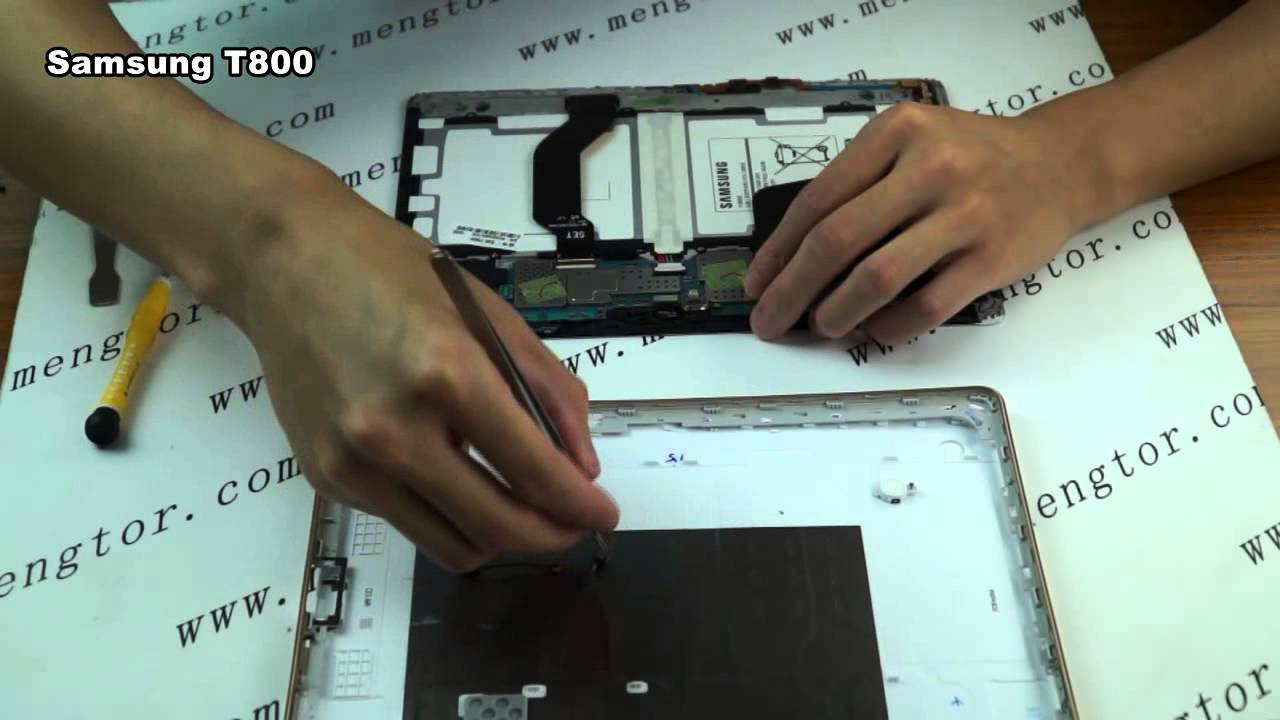 Samsung Galaxy Tab S 10.5 T800 Take Apart Video - Provided by Mengtor.com