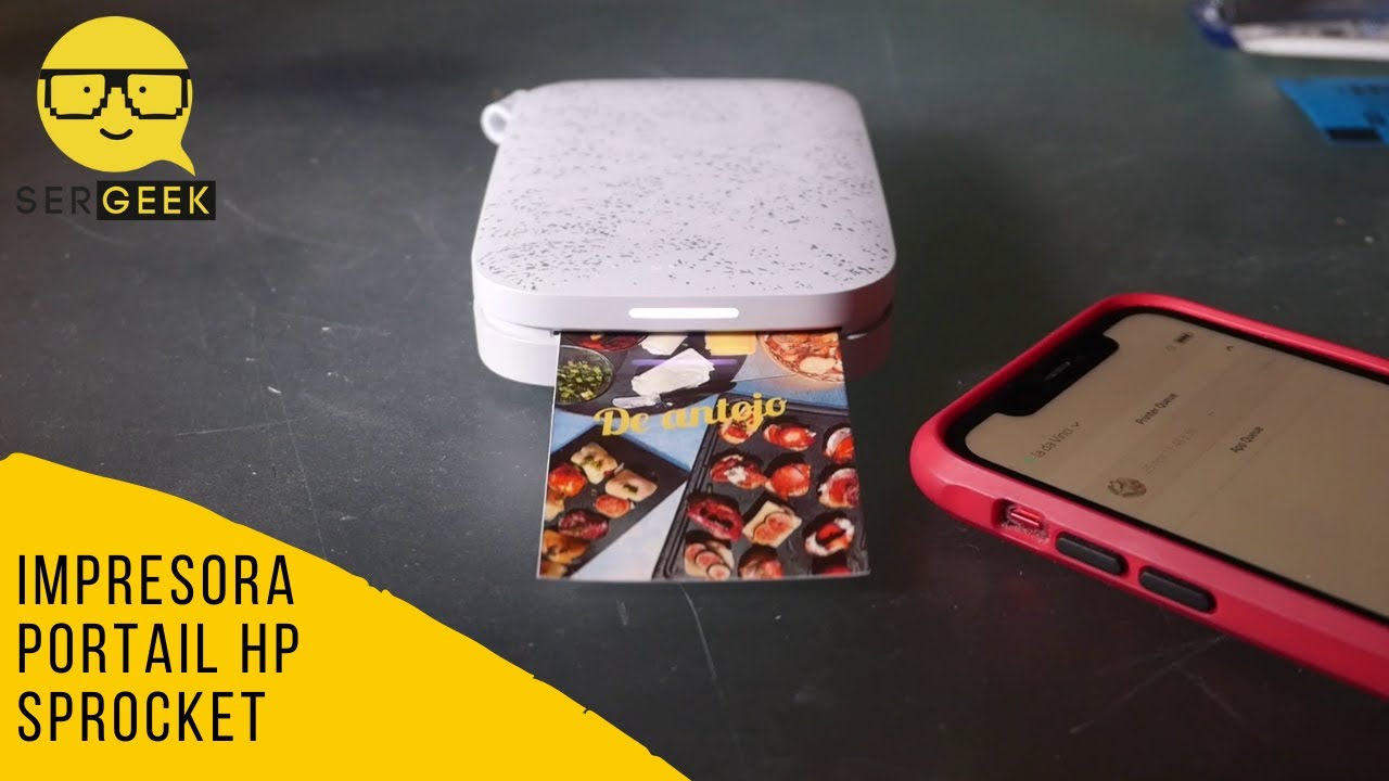 La mejor impresora portátil de ese Tamaño HP sprocket 200 imprime donde quieras