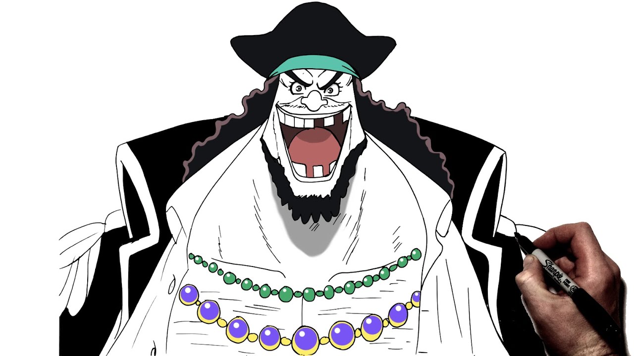 How To Draw BlackBeard | Step By Step | One Piece