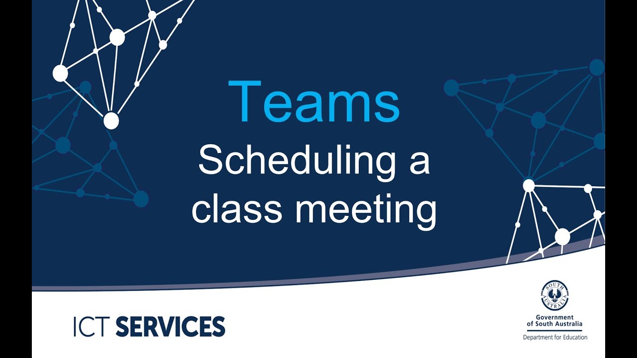 Teams - Scheduling a Class Meeting