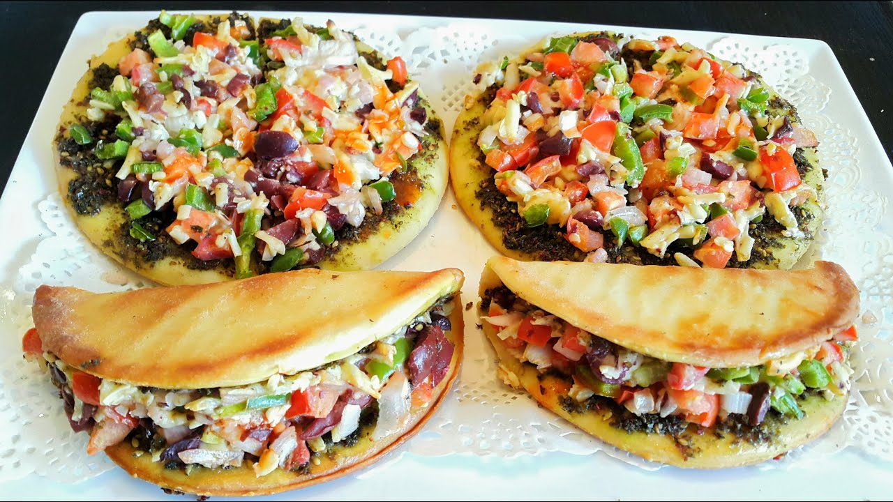 فطائر الزعتر والخضار
