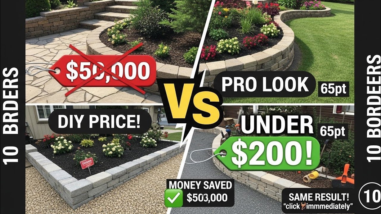 10 Easy DIY Edging and Garden Border Ideas That Make Any Backyard Look Expensive #5 Feels Like Magic