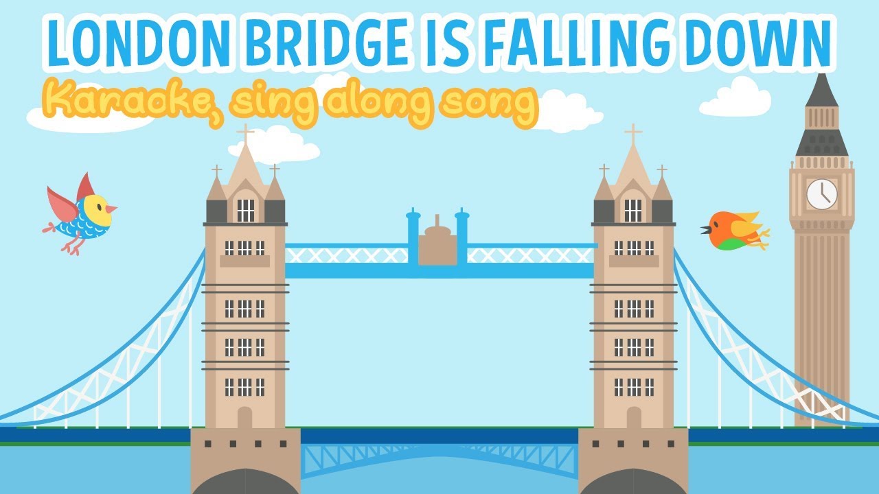 London Bridge is falling down Karaoke Kids Song LYRICS | Nursery Rhymes Sing a long chldren songs