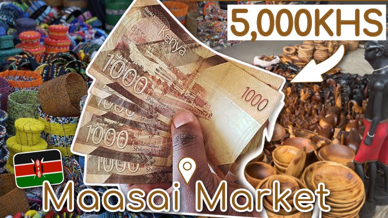 I SPENT 5,000 KES ($35) AT NAIROBI MAASAI MARKET & THIS IS WHAT I GOT | SHOP WITH ME VLOG