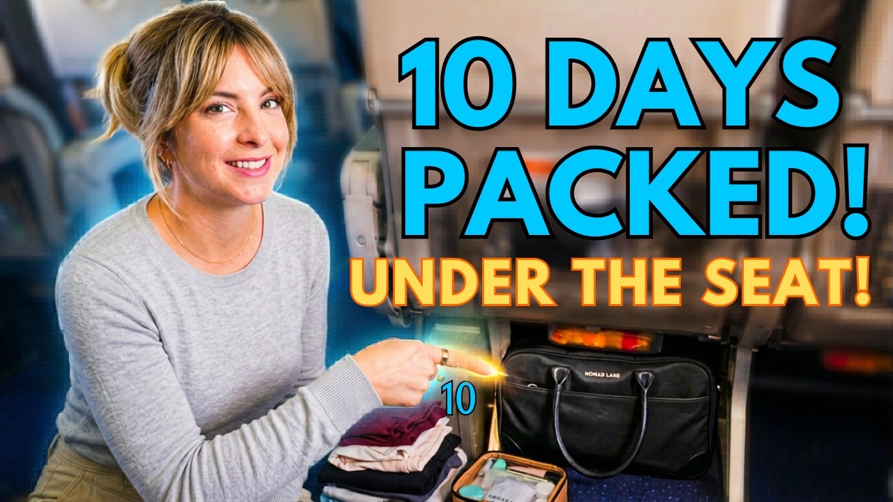 How to pack 10 full days into a bag that fits under the seat