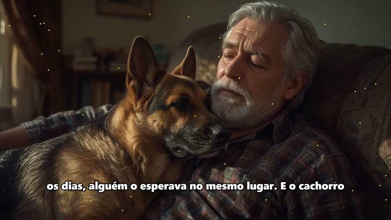 Ele esperou o dono no mesmo lugar