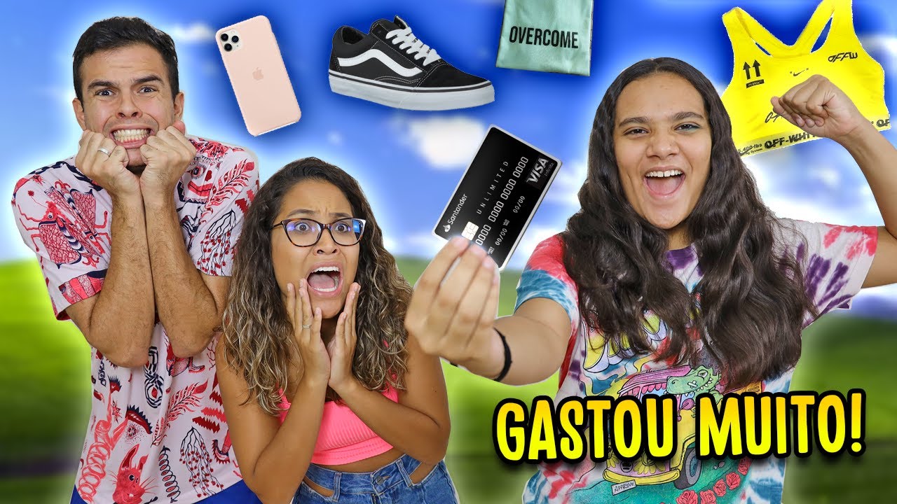 MINHA IRMÃZINHA COMPROU TUDO QUE CONSEGUIU COM O NOSSO CARTÃO DE CRÉDITO! (DEU RUIM)