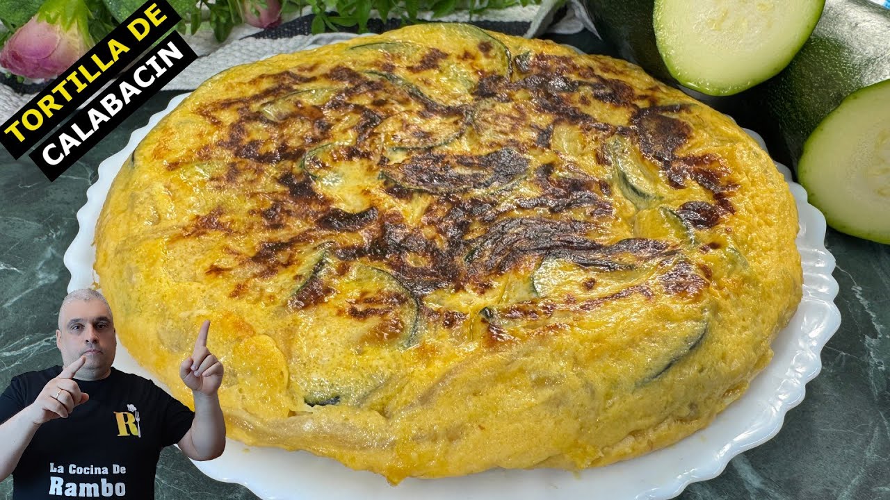 Tortilla de Calabacín y Cebolla 😍 Paso a paso 😍 Receta de Tortilla 😋😋