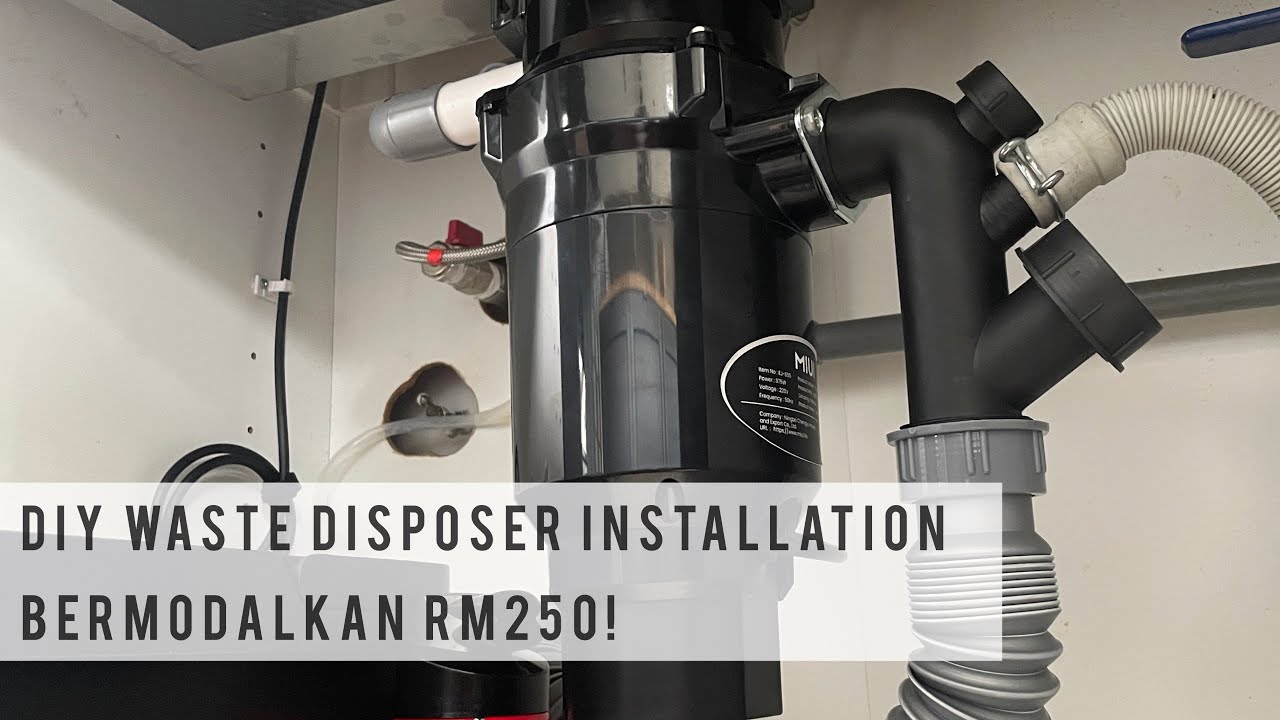 Kami pasang food waste disposer dengan modal RM250 sahaja!