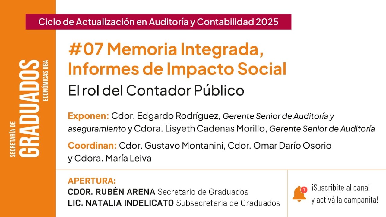 #07 Memoria Integrada, Informes de Impacto Social - Económicas UBA