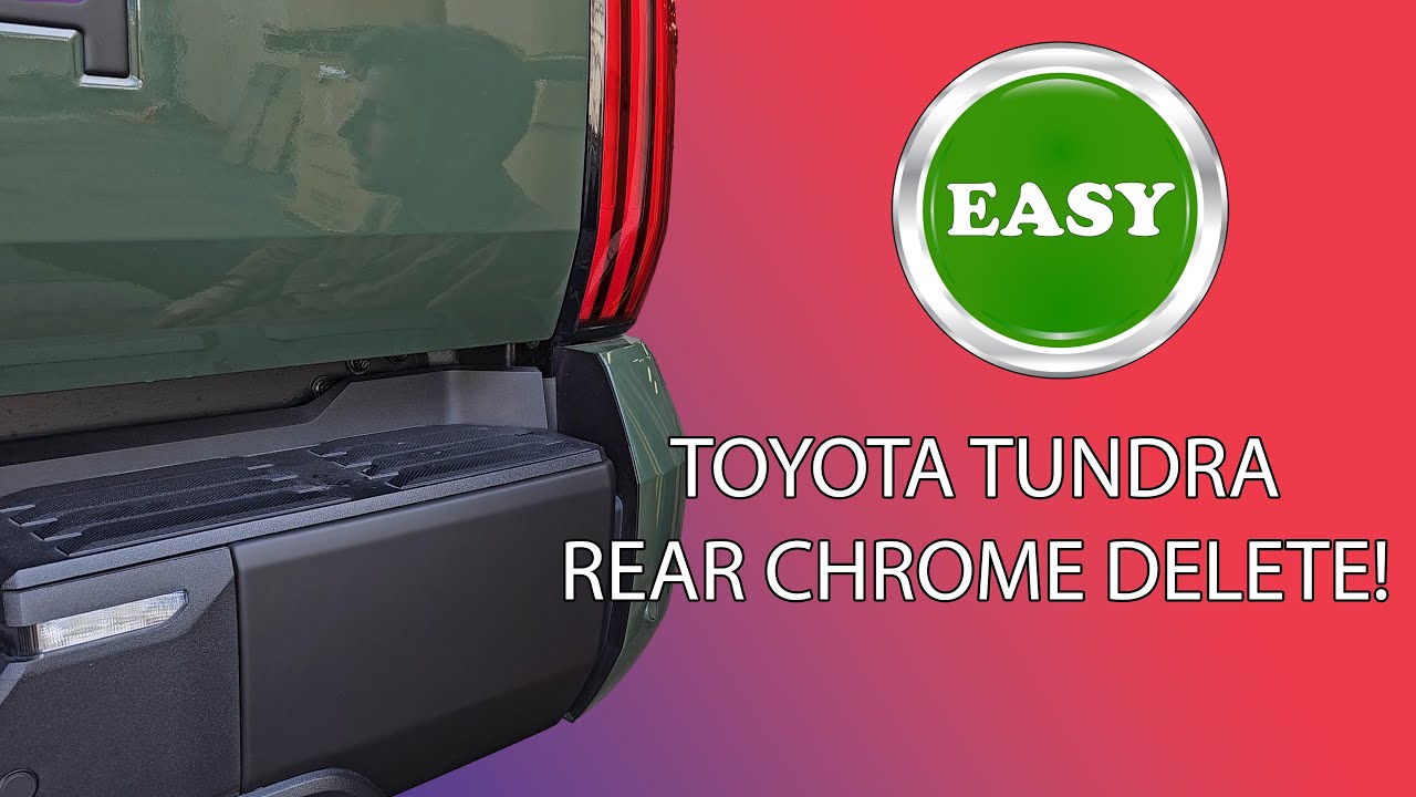 Руководство по установке хромированной накладки на задний бампер Toyota Tundra 2022&ndash;2024 годов