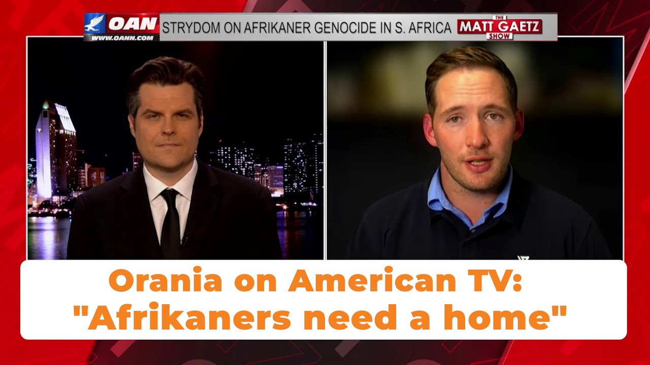 Orania on the MATT GAETZ SHOW
