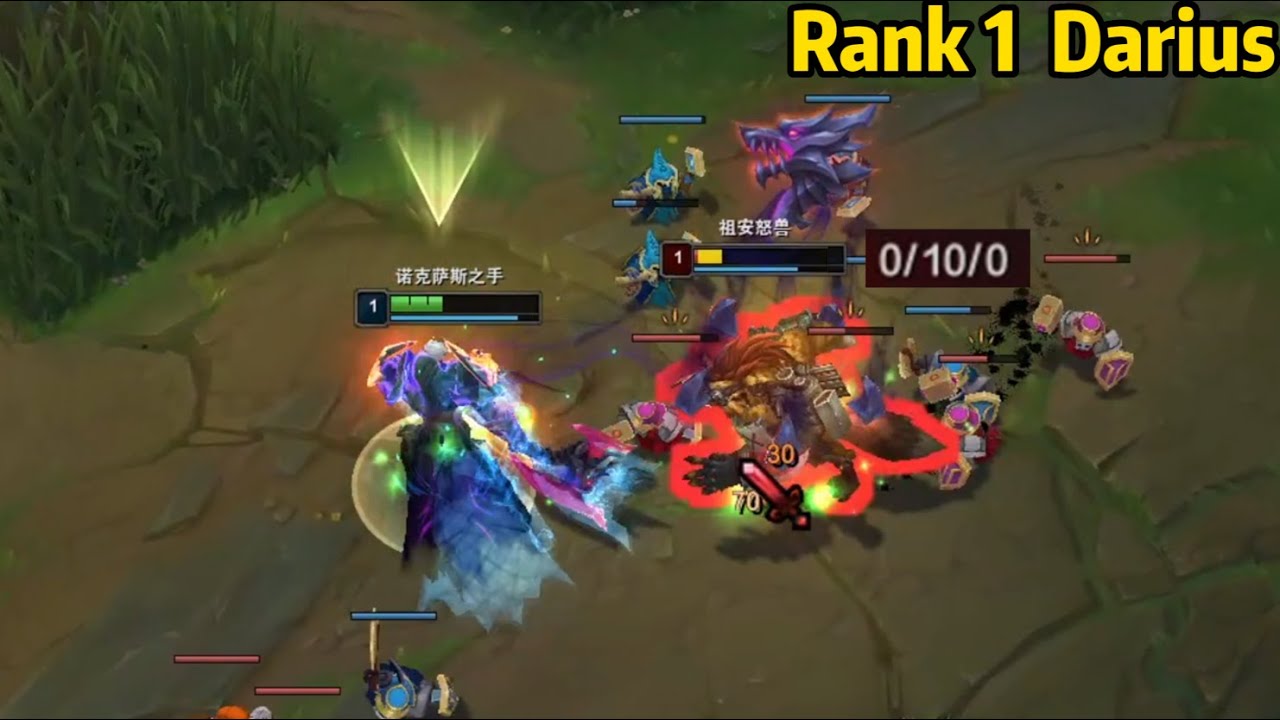 Rank 1 Darius: He Makes This Poor Warwick Lose His Mind...