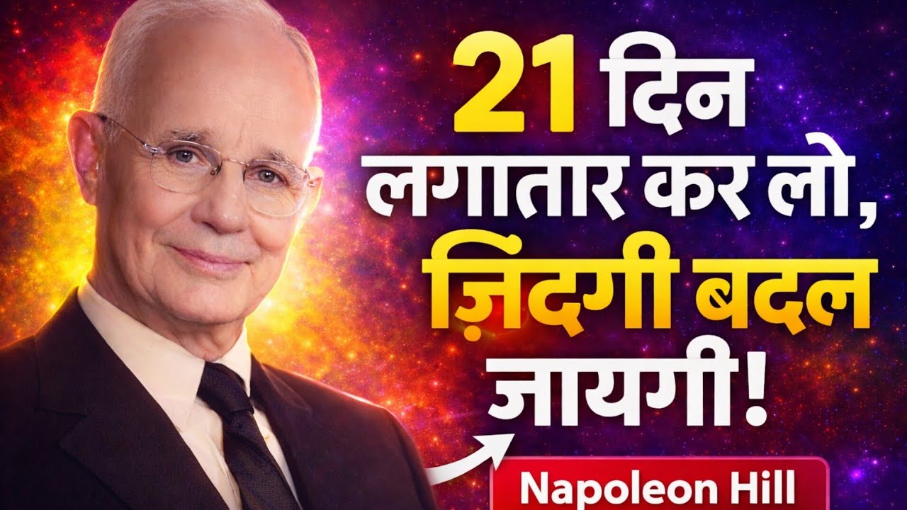 21 Days Rule That Can Change Your Life | Napoleon Hill Hindi #motivation #lifechanging #viralvideo 