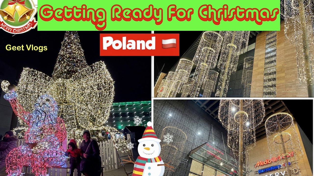 Christmas Vibes in Krakow Poland, Ice Skating in Krakow, Christmas vlog 2021, Poland vlog