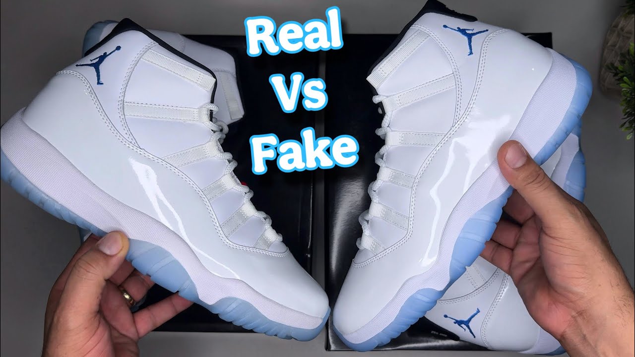 Real vs Fake Jordan 11 Legend Blue (How To Legit Check)
