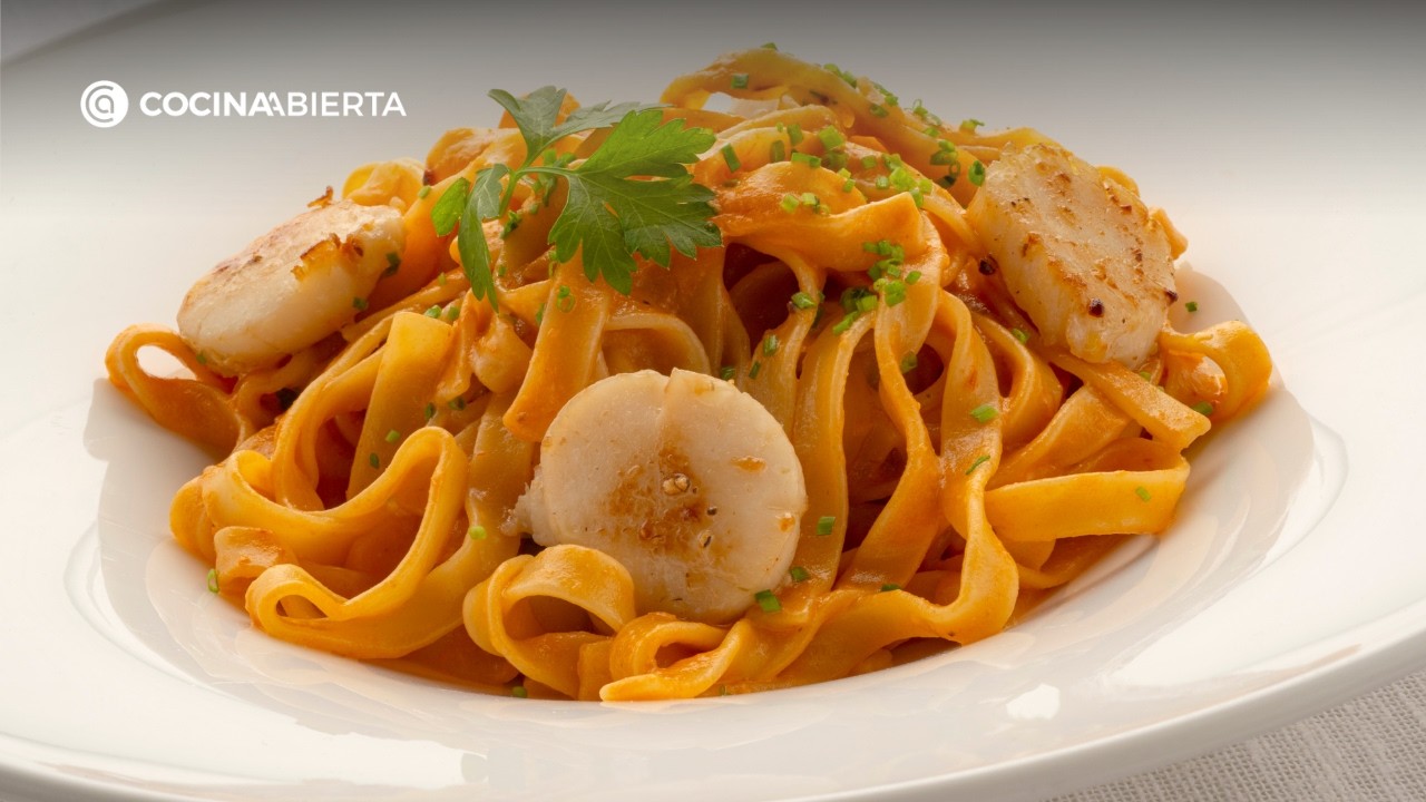 Tallarines con vieiras 🐚🍝 | Pasta cremosa y elegante para triunfar