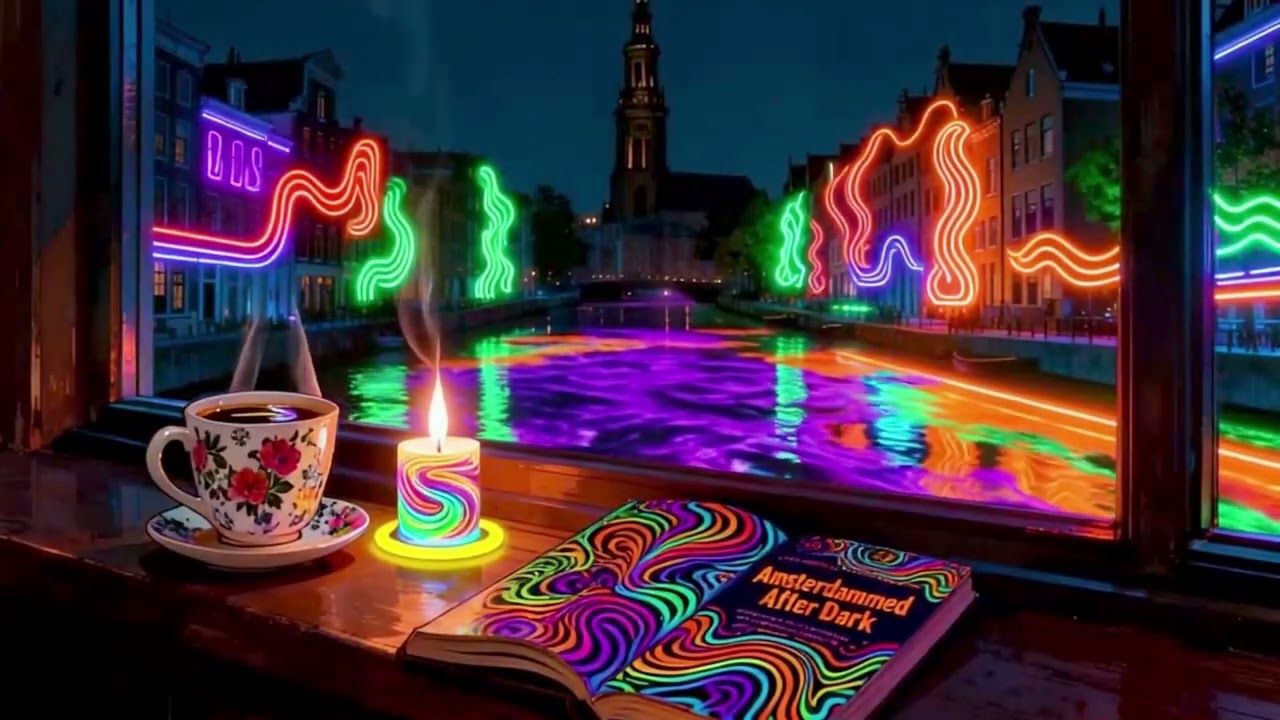 Amsterdam Coffee Shop Scenic Trip Hop Chilled Lo Fi with Visuals
