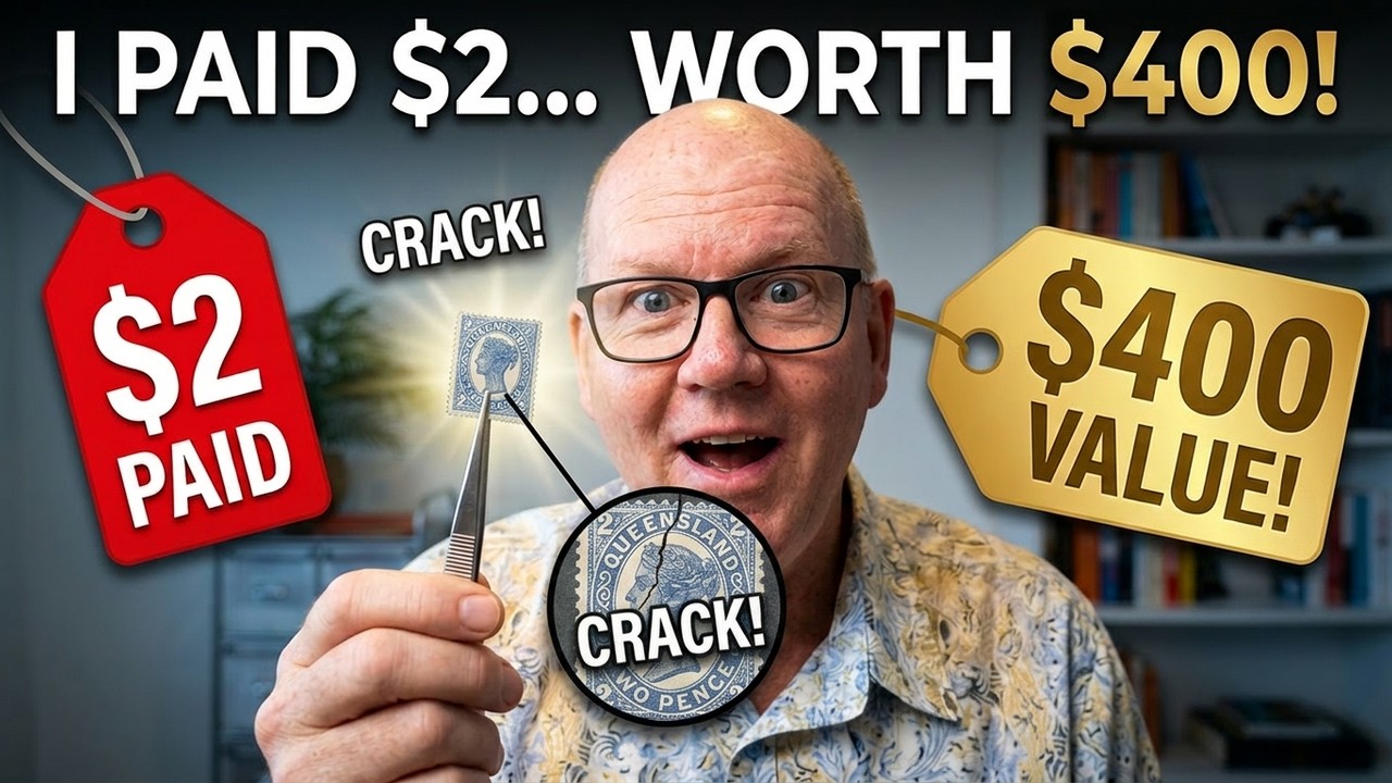 I Hit the Stamp Collecting Jackpot! $400 Stamp Found!