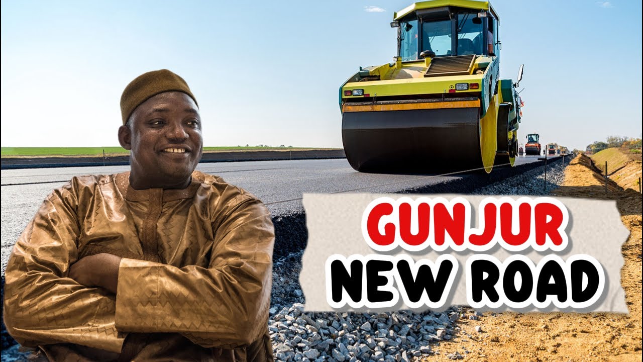 President Barrow's new Road in Gunjur The Gambia