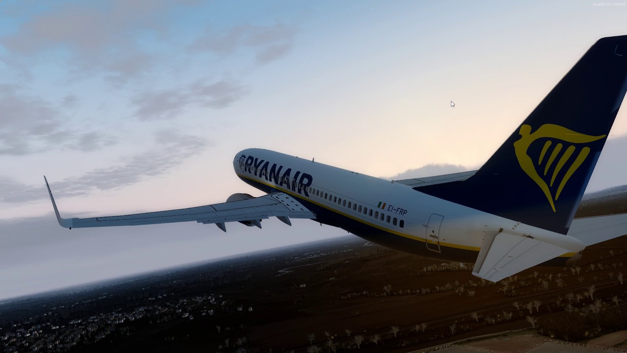 Prepar3D V4.5 Boeing 737-800 Ryanair |PMDG 737NGX| Morning departure |EGNX|