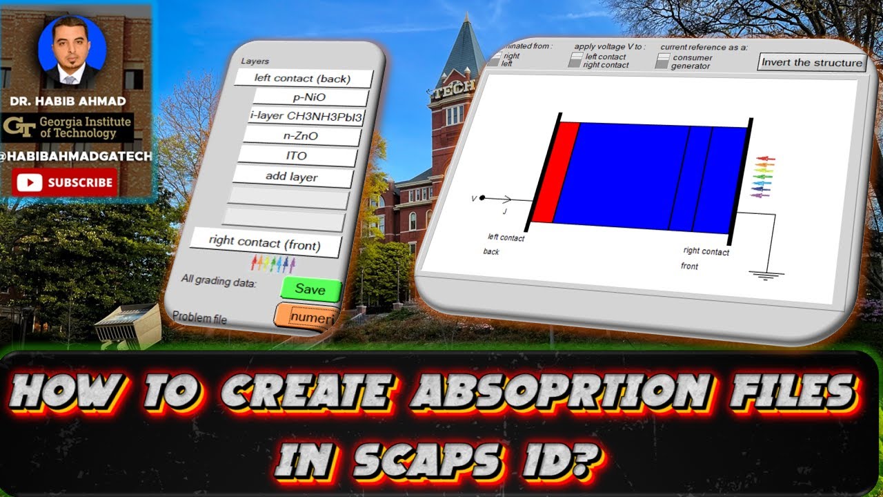 How to Create Absorption Files in SCAPS-1D for Solar Cells Simulation 🧪☀️