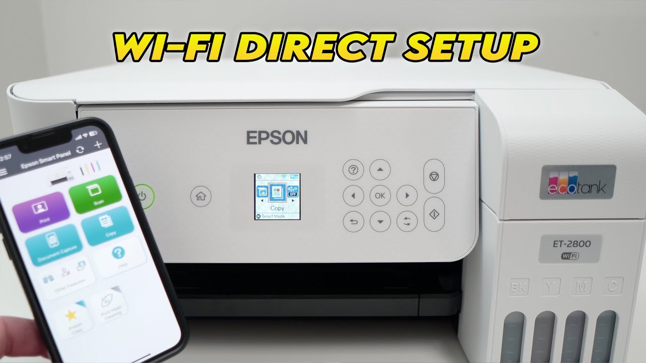 Как настроить Wi-Fi Direct на любом принтере Epson EcoTank