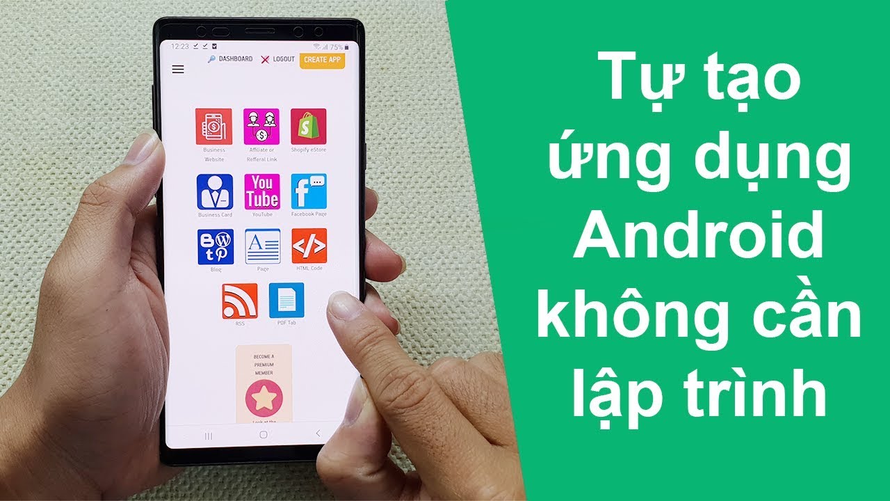 Cách tạo một ứng dụng Android đơn giản bằng điện thoại không cần lập trình