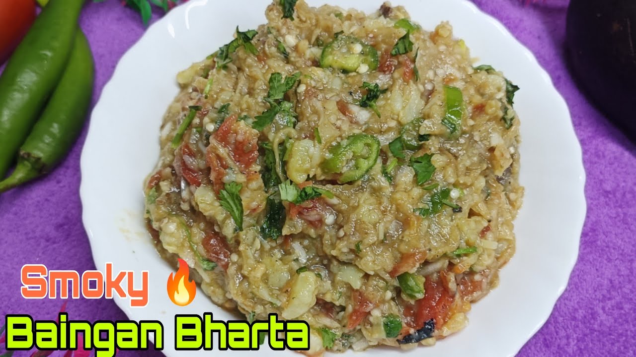 Dhaba Style Baingan ka Bharta |Smoky and Authentic Taste 😋|Smoky Baingan Bharta🔥🍆