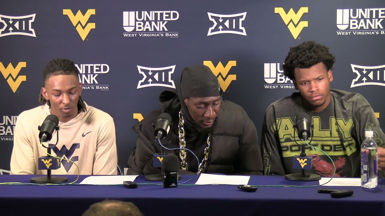 WVU Men's Basketball Javon Small Eduardo Andre Amani Hansberry Iowa State Postgame 1/18/25