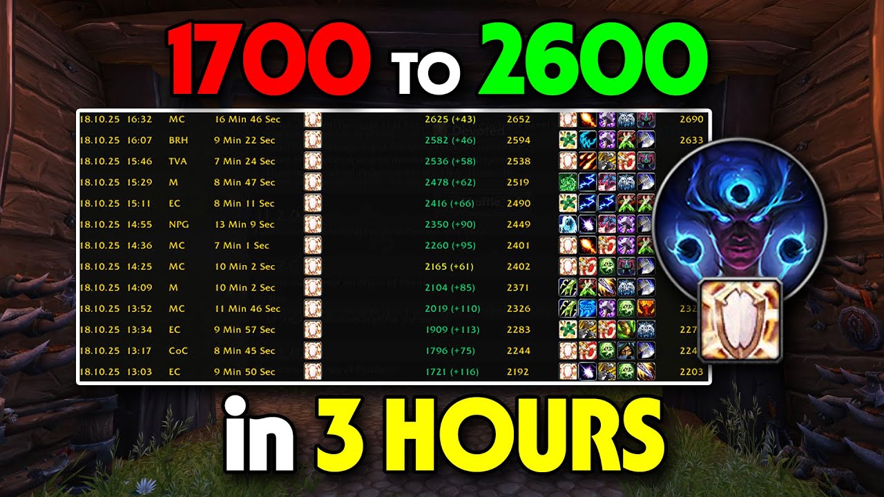 1700 to 2600 Rating in 3 HOURS as Voidweaver Discipline!