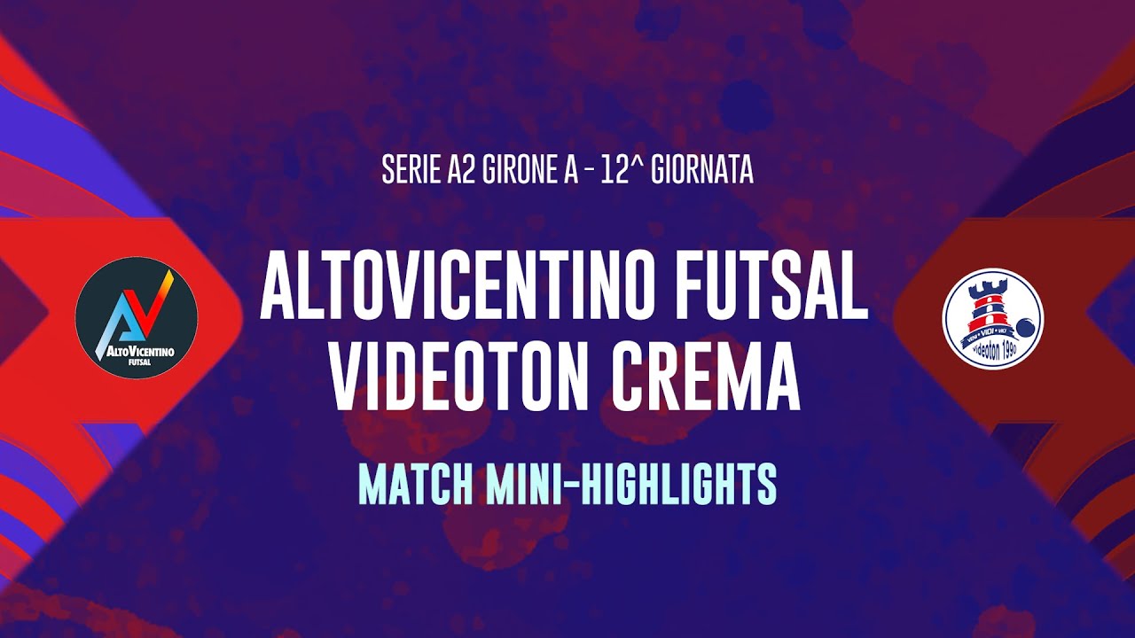 ALTOVICENTINO FUTSAL – VIDEOTON CREMA 3-6 | HIGHLIGHTS SERIE A2 2025/26