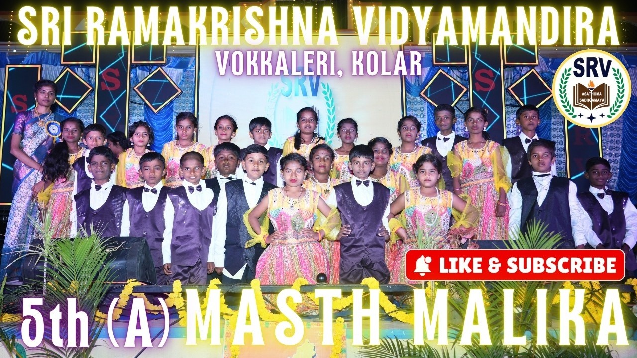 SRV Chiguru 2025-26 5th A sec students dance for masth malaika song #kichchasudeep #nishvika #dance