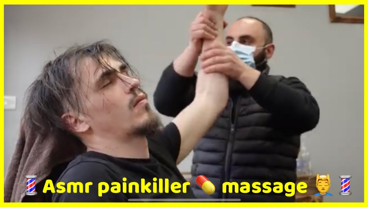 ASMR SLEEP PAINKILLER THERAPY MASSAGE 💈 HEAD WASH,EARS FIRE HAIR REMOVE BARBER TURKO