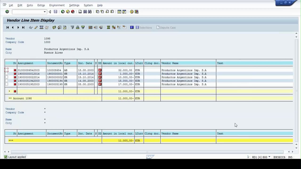SAP ABAP : Adding Fields to  Transaction FBL1N , FBL3N &  FBL5N