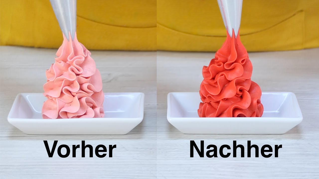 Endlich intensive Farben | so färbst du Buttercreme intensiv ein #Livehack