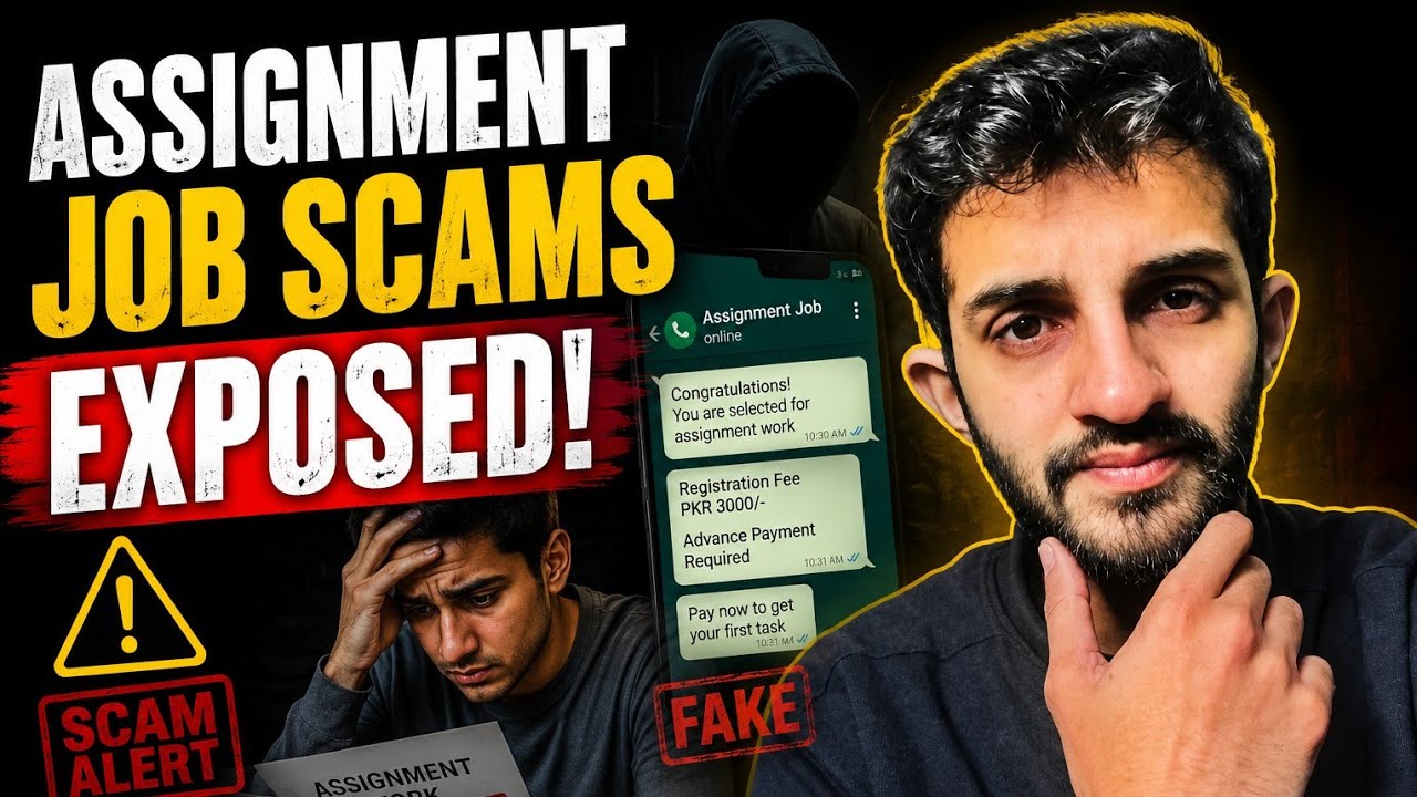 Assignment Job Scam in Pakistan Exposed | Online Work Fraud 2026