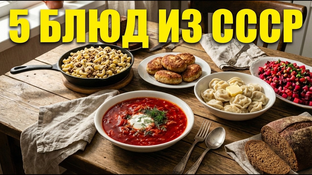 5 Легендарных Блюд из СССР, Которые Пахнут Детством. Советский ВАЙБ.