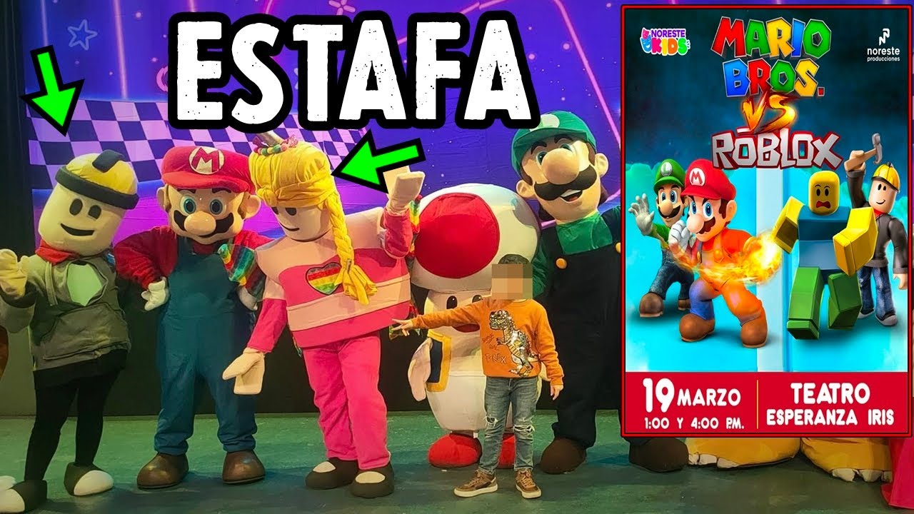 EL DIA QUE HICIERON un EVENTO INFANTIL EN VIVO de MARIO VS ROBLOX, PERO SALIÓ MAL...