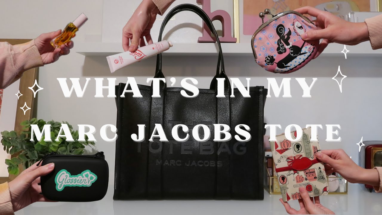 what fits in the large marc jacobs leather tote