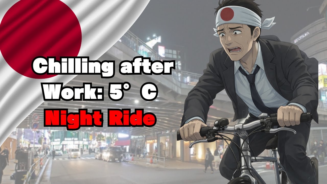 Chilling after Work: 5°C Night Ride /A salaryman's special night　Japanese Office Worker