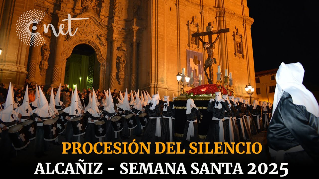 Procesión DEL SILENCIO | Semana Santa ALCAÑIZ 2025